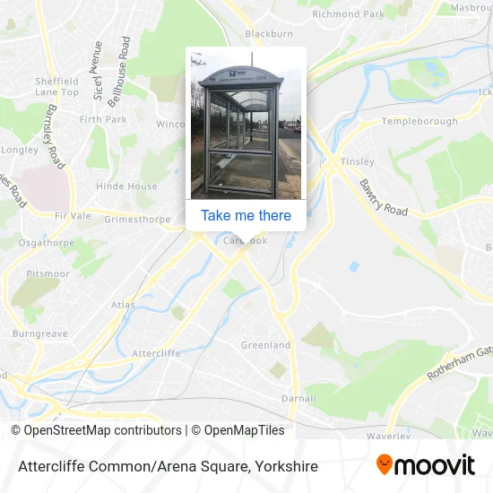 Attercliffe Common / Arena Square map