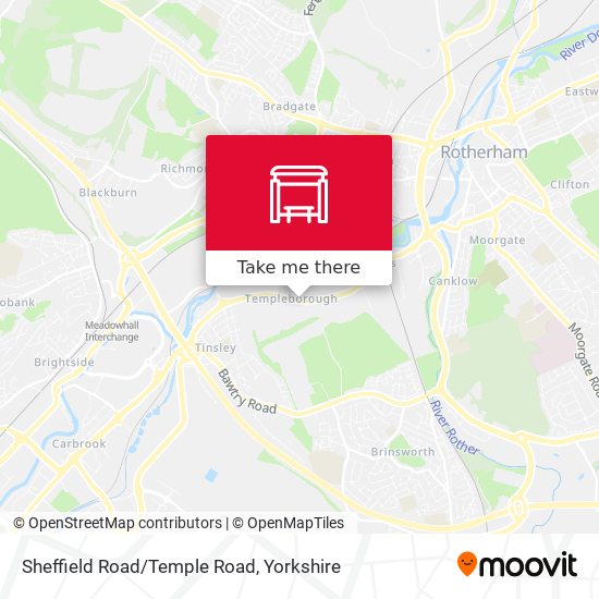 Sheffield Road/Temple Road map