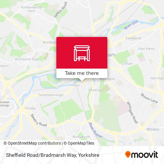 Sheffield Road/Bradmarsh Way map