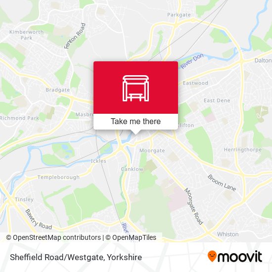 Sheffield Road/Westgate map