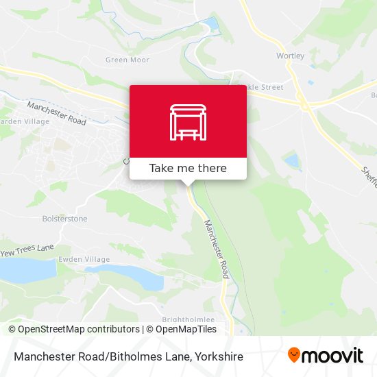 Manchester Road/Bitholmes Lane map