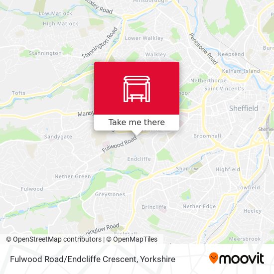 Fulwood Road / Endcliffe Crescent map