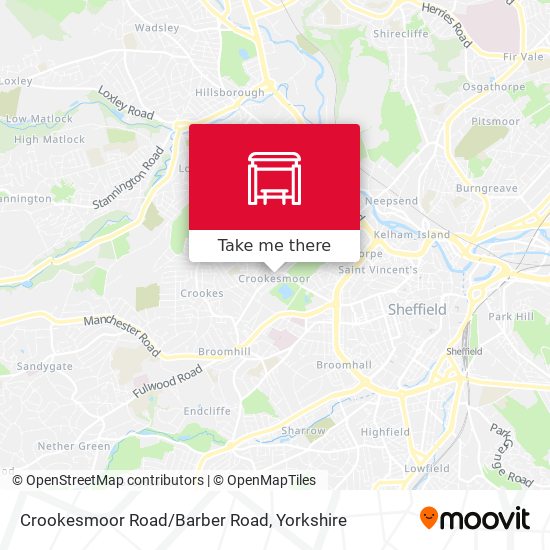 Crookesmoor Road/Barber Road map