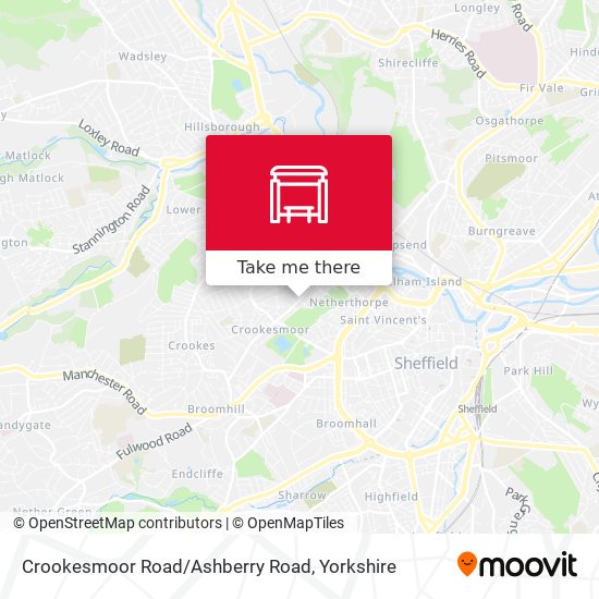Crookesmoor Road/Ashberry Road map