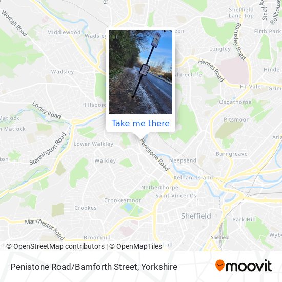 Penistone Road/Bamforth Street map