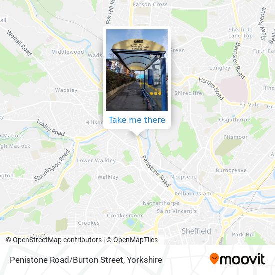 Penistone Road/Burton Street map