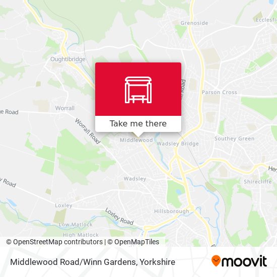 Middlewood Road/Winn Gardens map