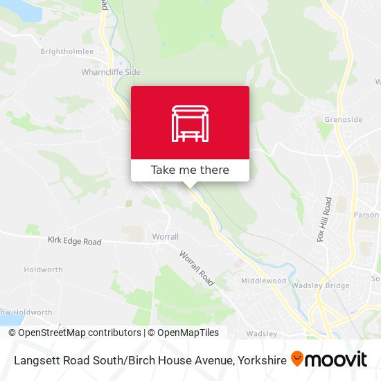Langsett Road South / Birch House Avenue map