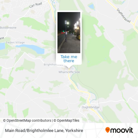 Main Road/Brightholmlee Lane map