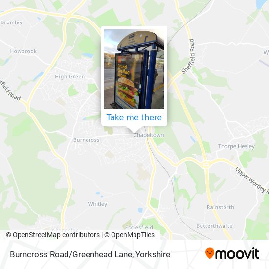 Burncross Road/Greenhead Lane map