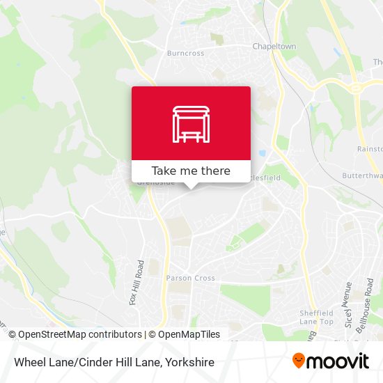 Wheel Lane/Cinder Hill Lane map