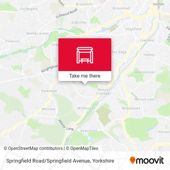 Springfield Road / Springfield Avenue map