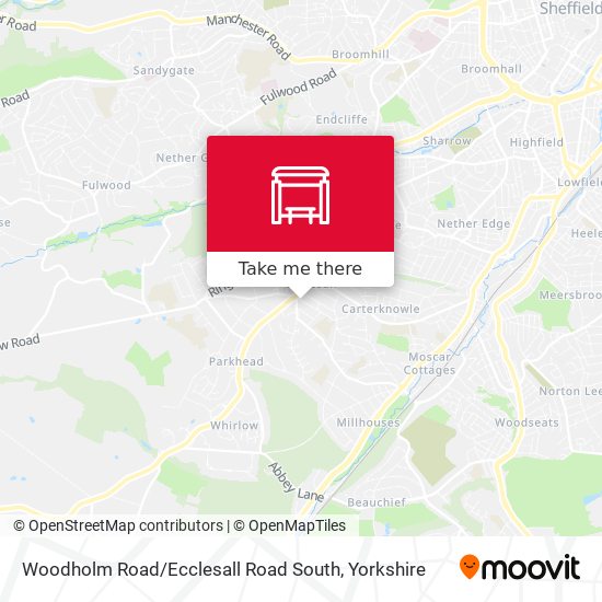 Woodholm Road / Ecclesall Road South map