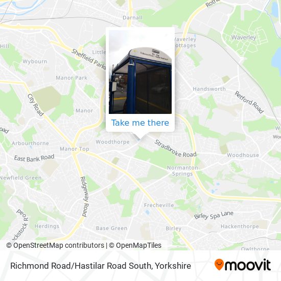 Richmond Road / Hastilar Road South map