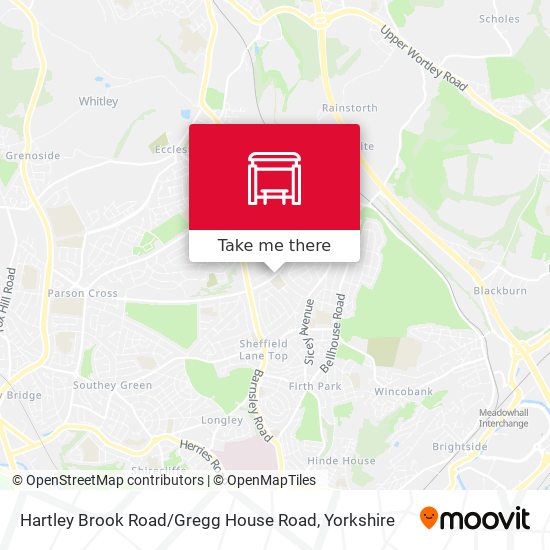 Hartley Brook Road / Gregg House Road map