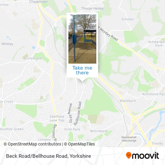 Beck Road/Bellhouse Road map