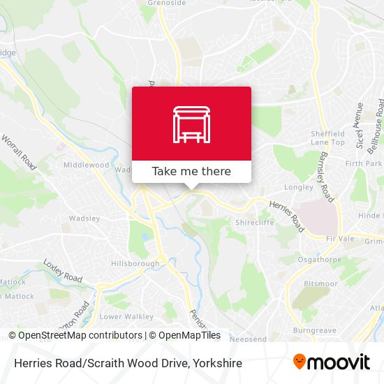 Herries Road / Scraith Wood Drive map