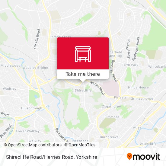 Shirecliffe Road/Herries Road map