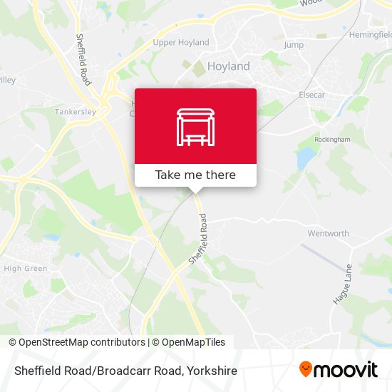 Sheffield Road/Broadcarr Road map