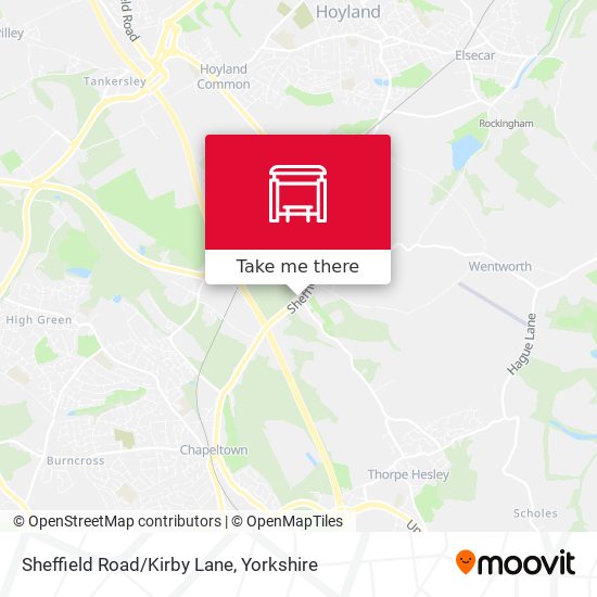 Sheffield Road/Kirby Lane map
