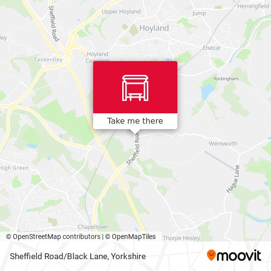 Sheffield Road/Black Lane map