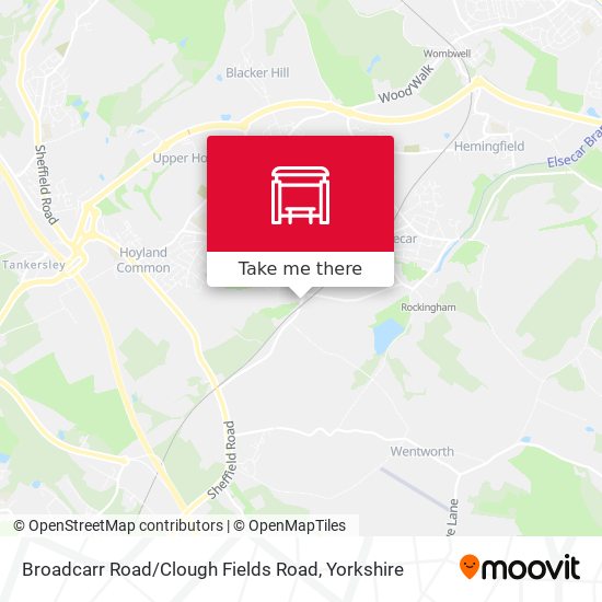 Broadcarr Road / Clough Fields Road map
