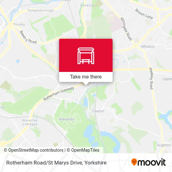 Rotherham Road/St Marys Drive map