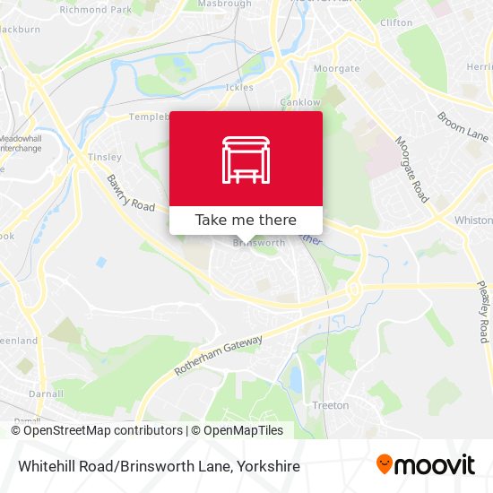 Whitehill Road/Brinsworth Lane map