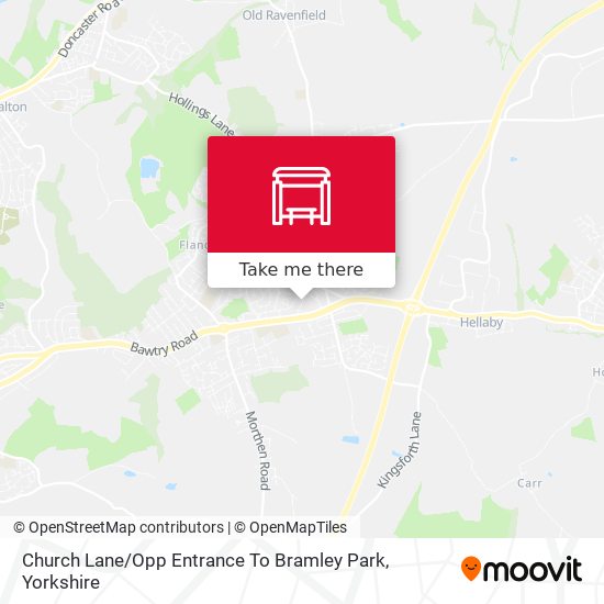 Church Lane / Opp Entrance To Bramley Park map