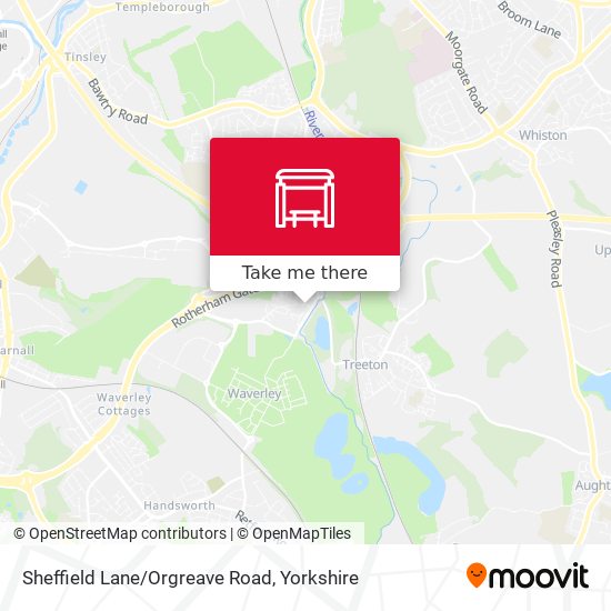 Sheffield Lane/Orgreave Road map