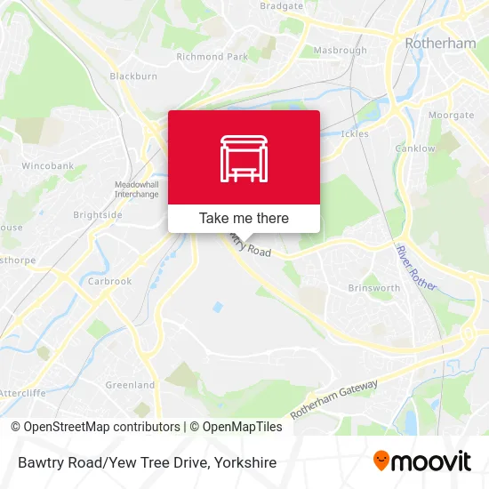 Bawtry Road/Yew Tree Drive map