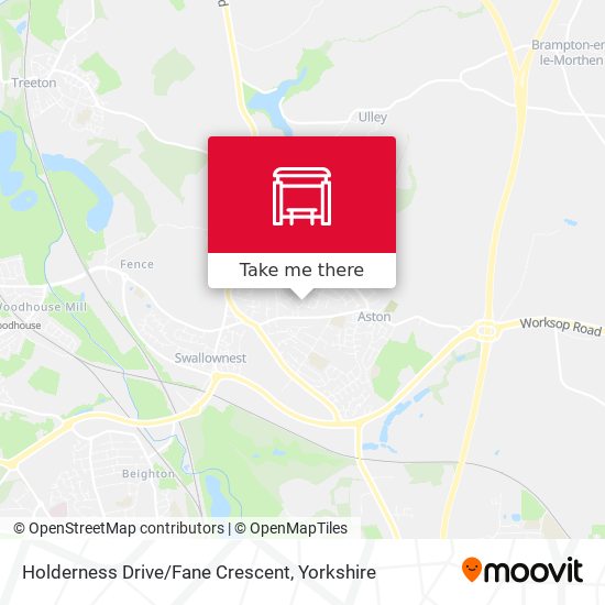 Holderness Drive/Fane Crescent map