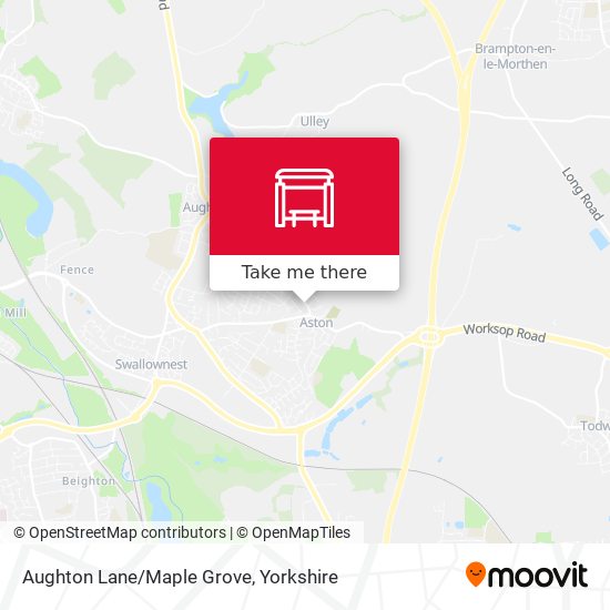 Aughton Lane/Maple Grove map