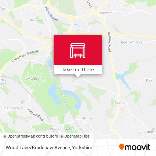 Wood Lane/Bradshaw Avenue map