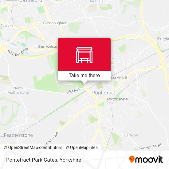 Pontefract Park Gates map