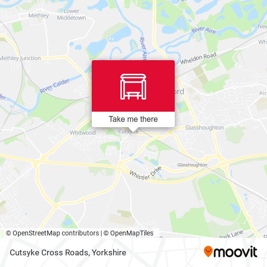 Cutsyke Cross Roads map