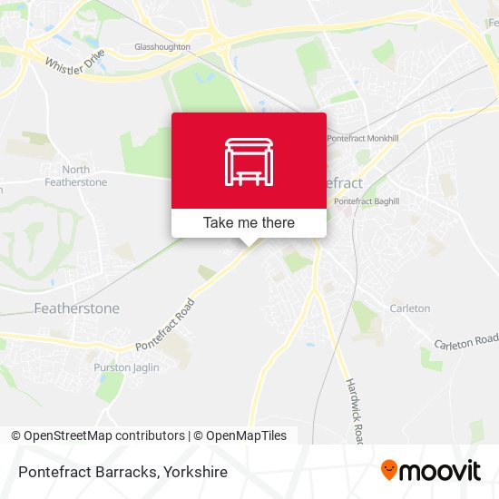 Pontefract Barracks map