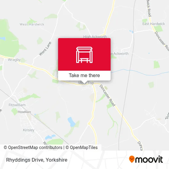 Rhyddings Drive map