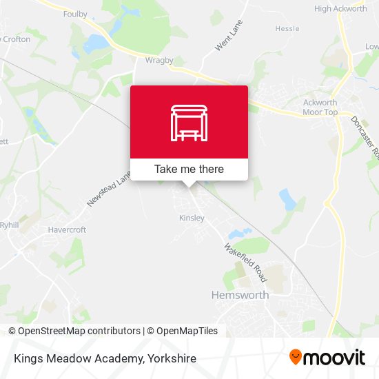 Kings Meadow Academy map