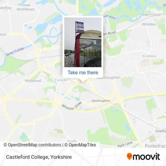 Castleford College map