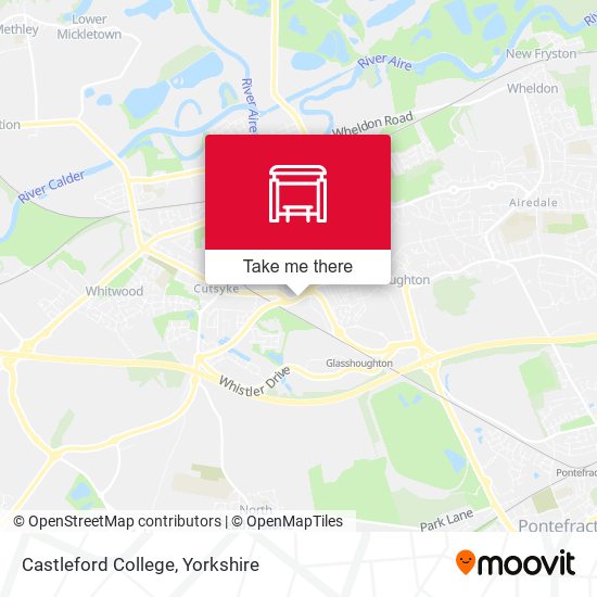 Castleford College map