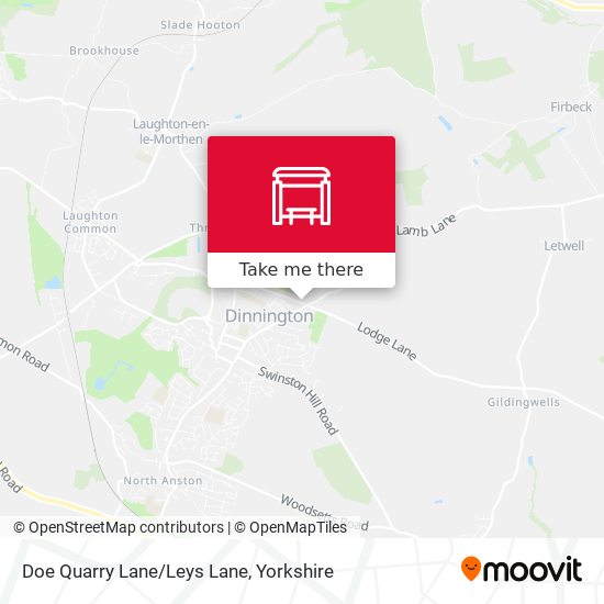 Doe Quarry Lane/Leys Lane map