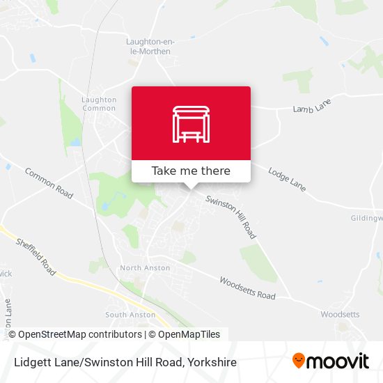 Lidgett Lane / Swinston Hill Road map