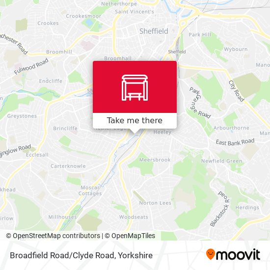 Broadfield Road/Clyde Road map