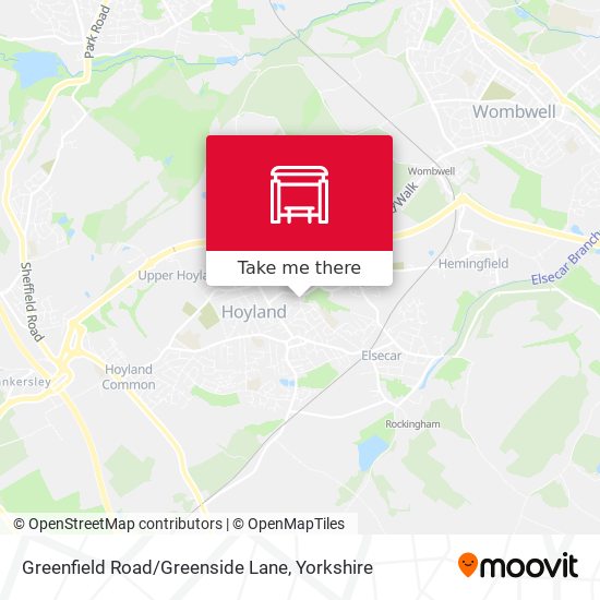 Greenfield Road/Greenside Lane map