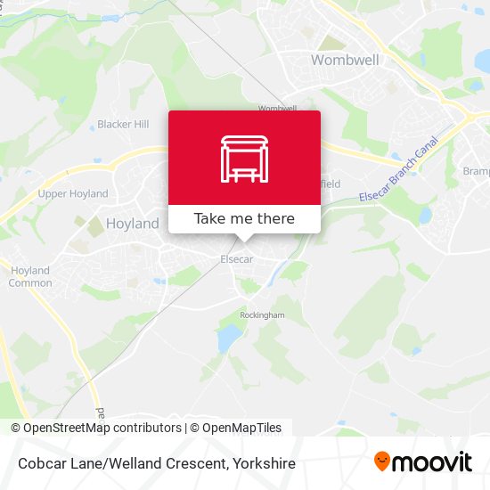 Cobcar Lane/Welland Crescent map