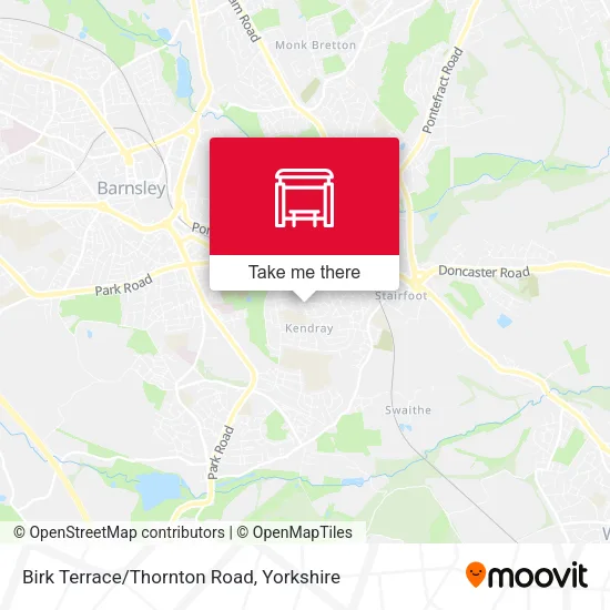 Birk Terrace/Thornton Road map