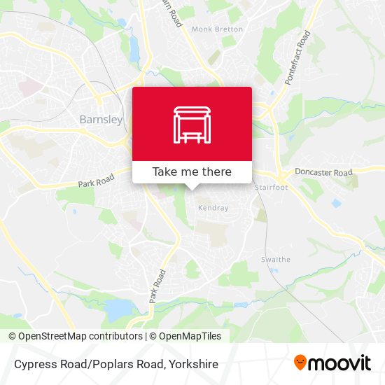 Cypress Road/Poplars Road map