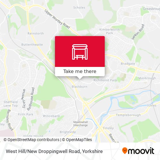 West Hill / New Droppingwell Road map