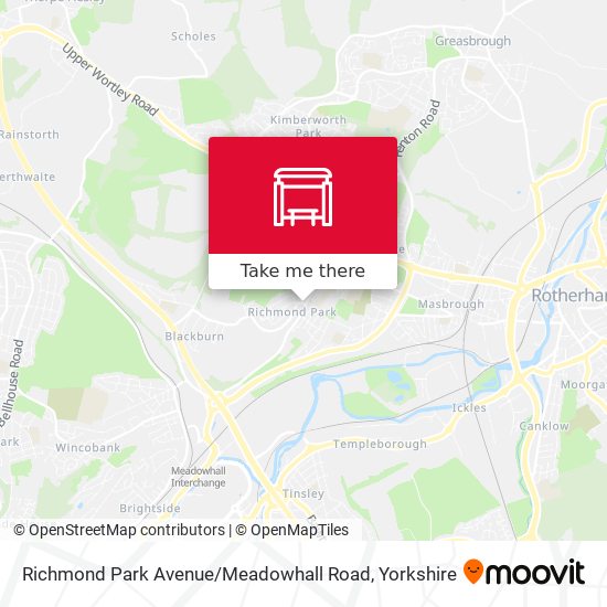 Richmond Park Avenue / Meadowhall Road map